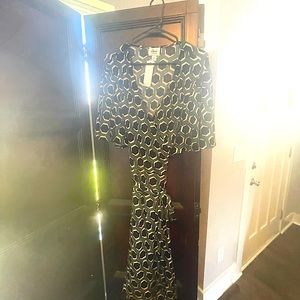 Women’s Plus Size 22 Dress Geometric Style Green/Black 💚🖤